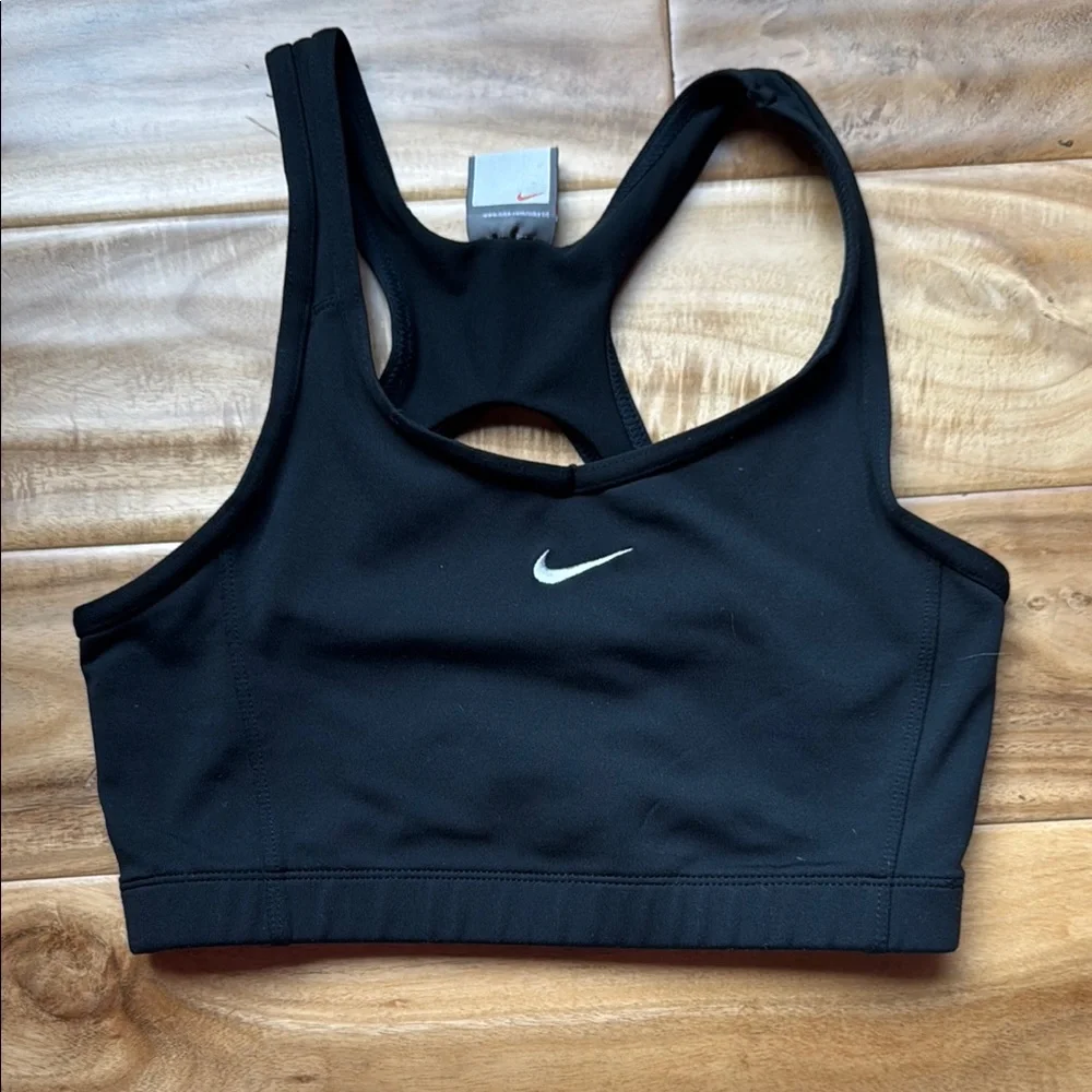 Nike Black Compression Sports Bra with Racerback
